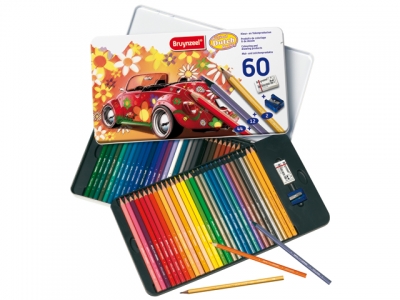 Super Sixties Beetle Colour Tin 60 Pencils 6062M60